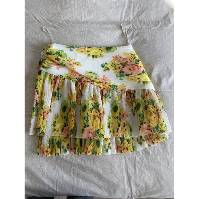 Pre-owned Zimmermann Mini Skirt In Multicolour
