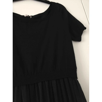 Pre-owned P.a.r.o.s.h Silk Mid-length Dress In Black