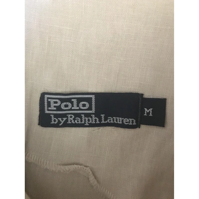 Pre-owned Polo Ralph Lauren Ecru Linen Dress