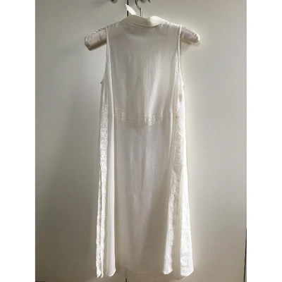 Pre-owned Dolce & Gabbana Mid-length Dress In White