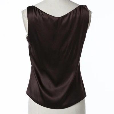 Pre-owned Emilio Pucci Silk Vest In Brown