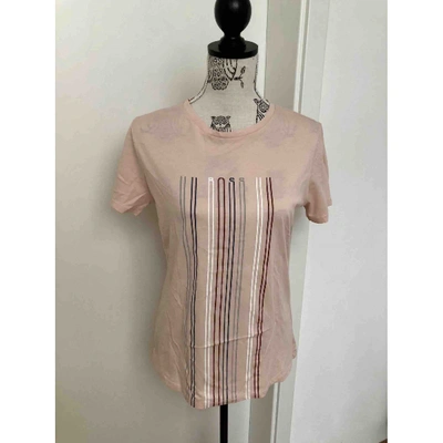 Pre-owned Hugo Boss Pink Cotton Top