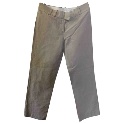 Pre-owned Chloé Straight Pants In Grey