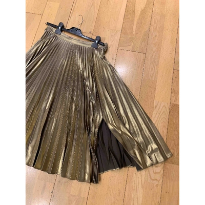 Pre-owned A.l.c Gold Skirt