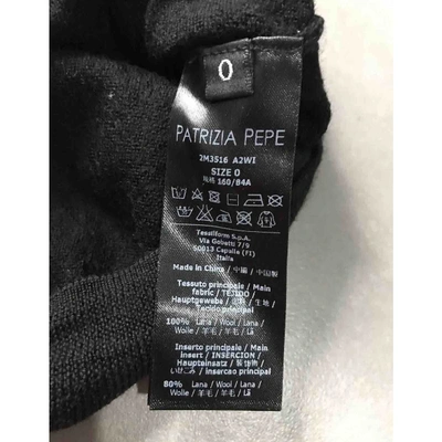 Pre-owned Patrizia Pepe Wool Jumper In Black