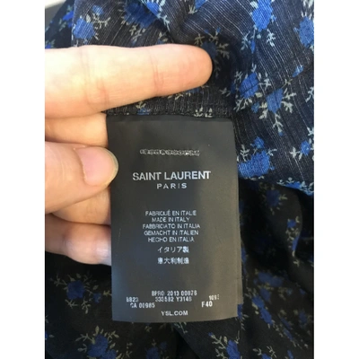 Pre-owned Saint Laurent Silk Shirt In Black