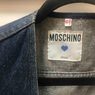 Pre-owned Moschino Short Vest In Blue