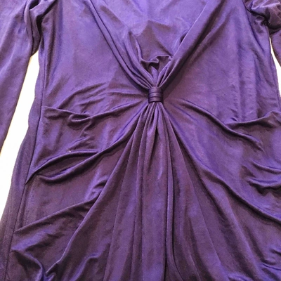 Pre-owned Bcbg Max Azria Mini Dress In Purple