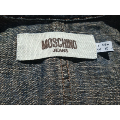 Pre-owned Moschino Short Vest In Blue