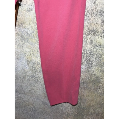Pre-owned Escada Trousers In Pink