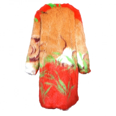 Pre-owned Marco De Vincenzo Faux Fur Coat In Red