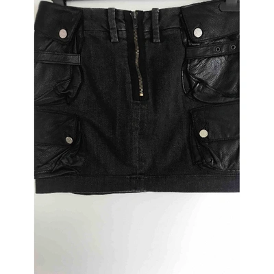 Pre-owned Acne Studios Anthracite Denim - Jeans Skirt