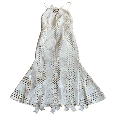 Pre-owned Alice Mccall White Cotton Dress