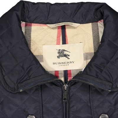 Pre-owned Burberry Short Vest In Navy