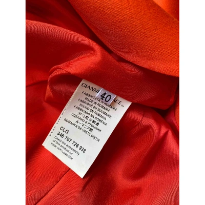 Pre-owned Versace Orange Cotton Jacket