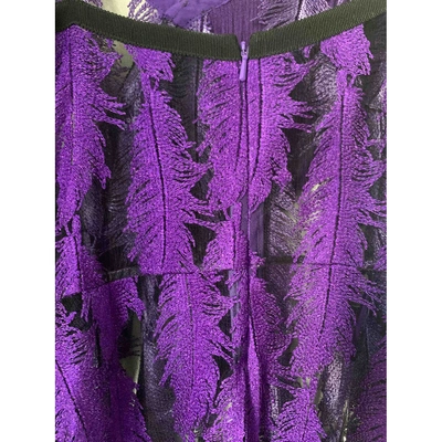 Pre-owned David Koma Mid-length Dress In Purple