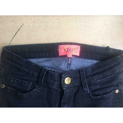 Pre-owned Manoush Slim Jeans In Black