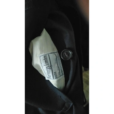 Pre-owned Burberry Navy Cotton Trench Coat