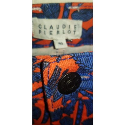 Pre-owned Claudie Pierlot Multicolour Cotton Trousers