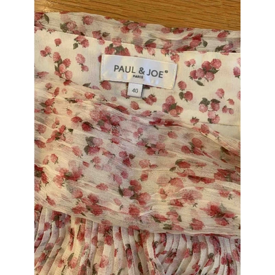 Pre-owned Paul & Joe Silk Mid-length Skirt In Pink