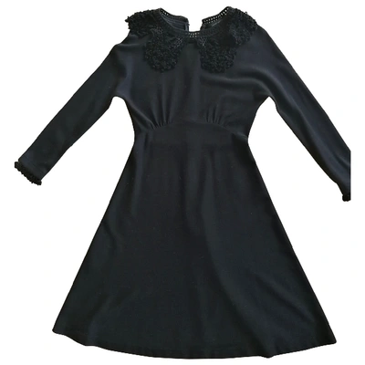Pre-owned Marc Jacobs Wool Mid-length Dress In Black