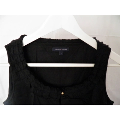 Pre-owned Tommy Hilfiger Black Cotton Top