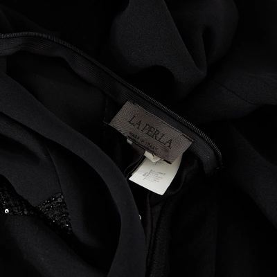Pre-owned La Perla Silk Maxi Dress In Black