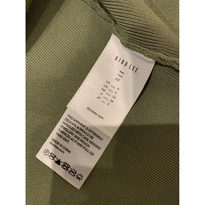 Pre-owned Dion Lee Mini Dress In Green