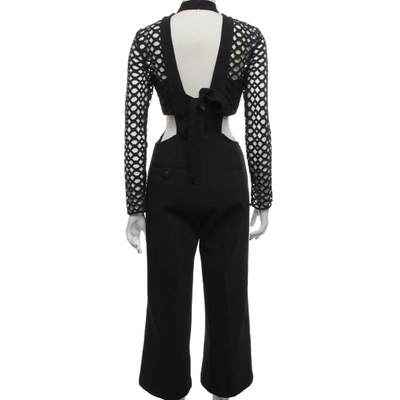 Pre-owned Self-portrait Jumpsuit In Black