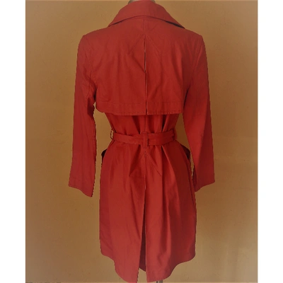 Pre-owned Alexis Mabille Pink Cotton Trench Coat