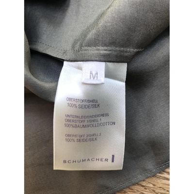 Pre-owned Schumacher Grey Silk Dress
