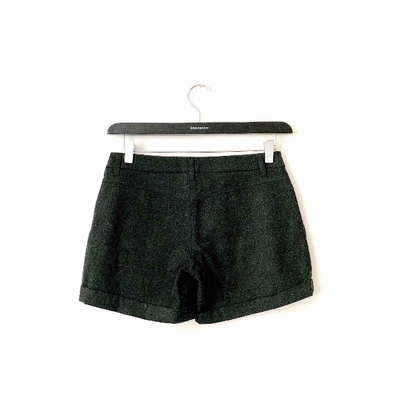 Pre-owned Maje Anthracite Wool Shorts