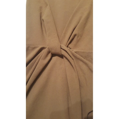 Pre-owned Daniele Alessandrini Mid-length Dress In Beige