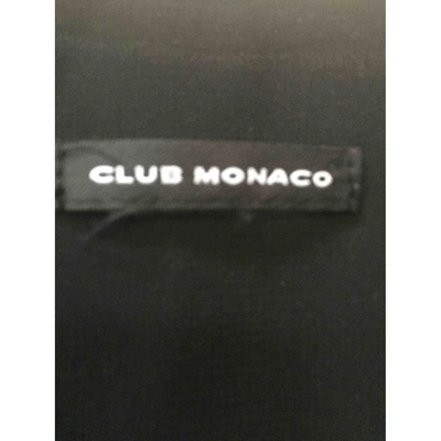Pre-owned Club Monaco Silk Maxi Dress In Black