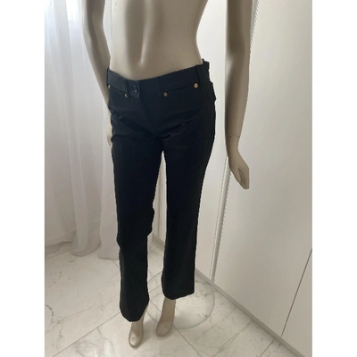 Pre-owned Dolce & Gabbana Straight Pants In Black
