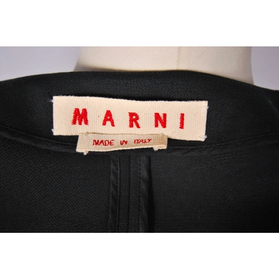 Pre-owned Marni Coat In Navy
