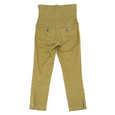 Pre-owned Isabel Marant Linen Short Pants In Khaki