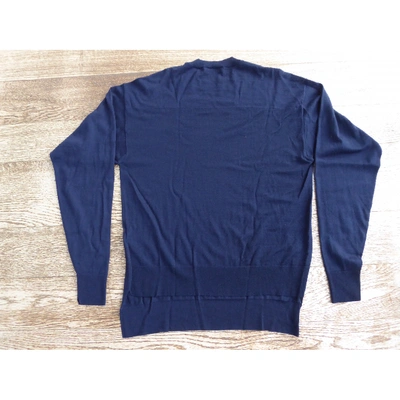 Pre-owned Celine Cashmere Jumper In Navy