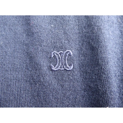 Pre-owned Celine Cashmere Jumper In Navy