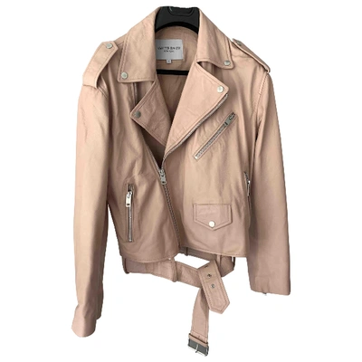 Pre-owned Walter Baker Leather Jacket In Pink