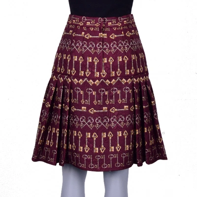DOLCE & GABBANA Pre-owned Mid-length Skirt In Burgundy