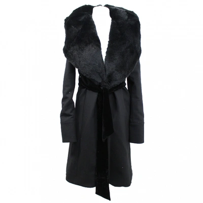 Pre-owned Amanda Wakeley Black Wool Coat