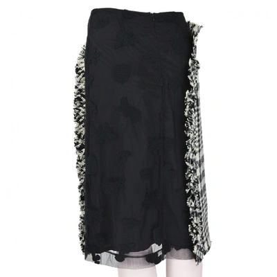 Pre-owned Simone Rocha Wool Mid-length Skirt In Black