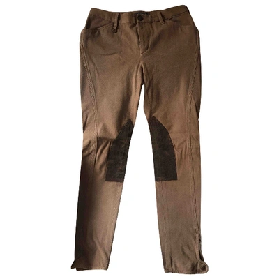 Pre-owned Ralph Lauren Trousers In Beige