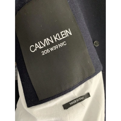 Pre-owned Calvin Klein 205w39nyc Wool Jacket In Blue