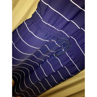 Pre-owned Lacoste Mid-length Dress In Blue