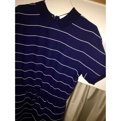 Pre-owned Lacoste Mid-length Dress In Blue