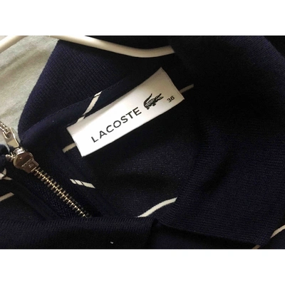 Pre-owned Lacoste Mid-length Dress In Blue