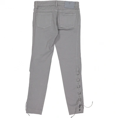 Pre-owned Gucci Straight Jeans In Grey