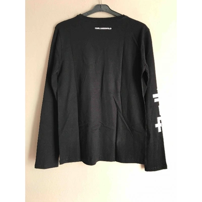 Pre-owned Karl Black Cotton Top